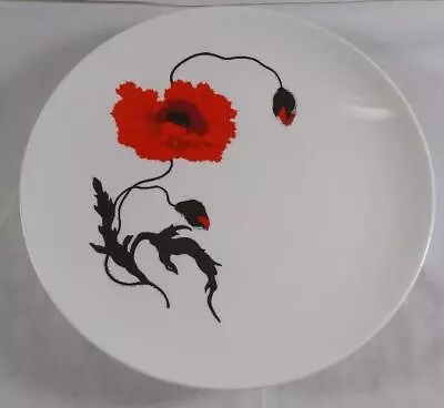 Buy 4 X Susie Cooper Bone China Wedgewood Plates With Poppy Design • 12.99£