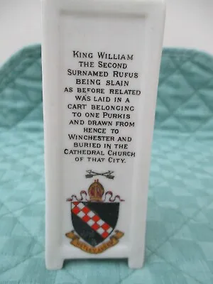 Buy WH Goss Crested China - Rufus Stone (New Forest) - Netley Abbey Crest • 2.99£