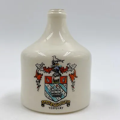 Buy Wh Goss Crested China Model Of Sack Bottle Dredged From The Dart - Torquay Crest • 12£