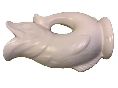 Buy Dartmouth Devon England 235mm Tall White Fish Shape Jug Vintage Pottery Vase ? • 28.99£