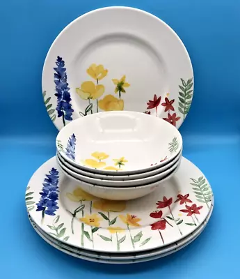 Buy Royal Stafford Spring Flowers 11  Plates & Matching 7.5  Bowls (8-Piece Set) NEW • 72.97£