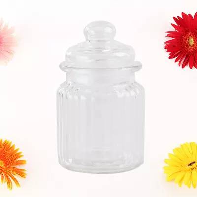 Buy Sugar Canisters Glass Food Storage Jars Crystal Storage Tank Glass Tea Canister • 12.98£