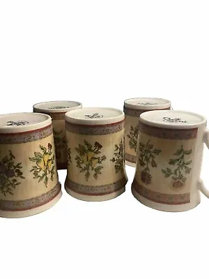 Buy Queens Tea Cups Fine Bone China Set 5 Flowers • 9.99£