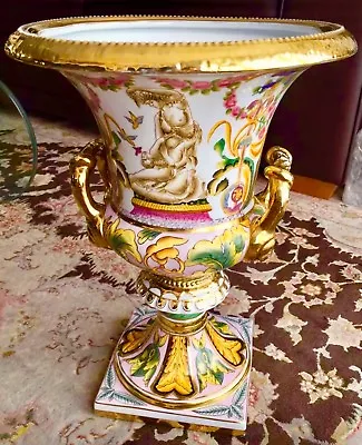 Buy Large Palatial 16” Antique 19th Century Handcrafted French Sèvres Porcelain Urn • 15,000£