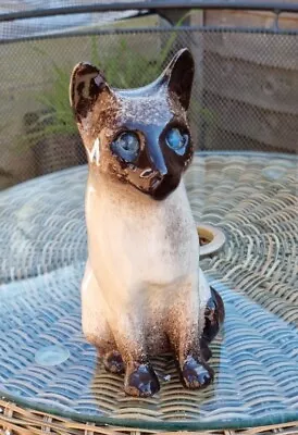 Buy Winstanley Siamese Cat Size 3 With Blue Cathedral Glass Eyes • 35£