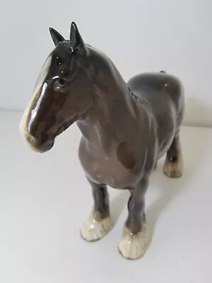 Buy Beswick Large Dark Brown Carthorse Shire Horse  Gloss Horse Figurine • 15£