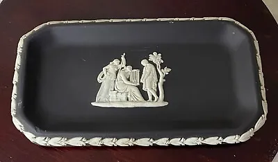 Buy Rare Black Jasperware Trinket Tray By Wedgwood • 6.99£