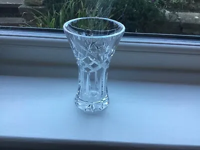Buy Cut Glass Lead Crystal Small Flower Vase  • 2.99£