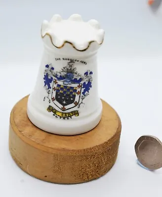 Buy Unmarked Crested Ware China Castle Turret With The Borough Arms Of Putney Crest • 4.49£