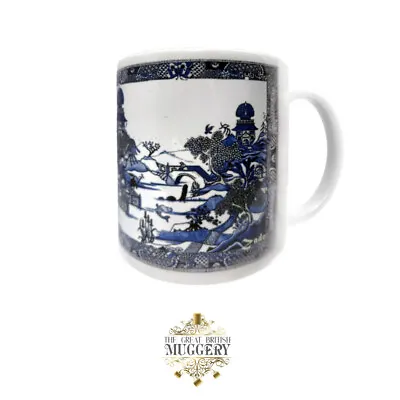 Buy Willow Pattern Orgy XXX Mug Cup 60+ HIDDEN PENIS'! Blue White China Story Love • 12.99£