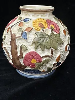 Buy Vintage Indian Tree Hand Painted Pot 'H.J. Wood Staffordshire 574 - Excellent • 12£