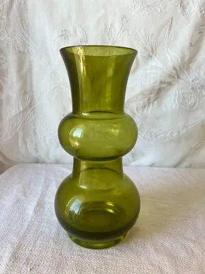 Buy Riihimaen Lasi Riihimaki Green Vase 20cm Tamara Aladin • 164.77£