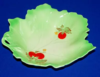 Buy Vintage Crown Devon Lettuce Leaf & Tomato Salad Bowl, • 12.99£