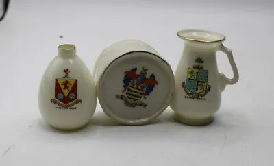 Buy 3 Pieces Vintage Shelley China  Crested Ware • 6.99£