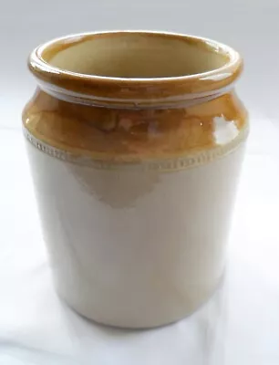 Buy Vintage, Salt Glazed Stoneware Pot. 6  With Wide Mouth For Utensils Or Display • 19.50£