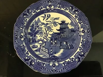 Buy Vintage Burleigh Ware Willow Pattern Side Plate Blue And White China.  7.5” • 4.25£