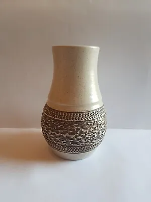 Buy VINTAGE PURBECK STONEWARE POTTERY VASE 19cm Tall. • 4.99£