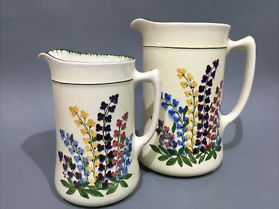 Buy Art Deco Homeleigh Ware 2 X Hand Decorated Jugs • 24.95£
