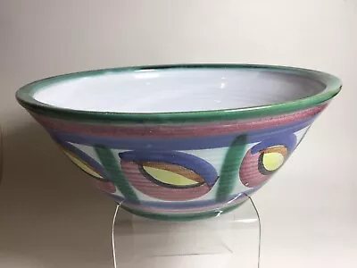 Buy Vintage Tintagel  Pottery  Bowl Hand Thrown And Decorated. Exc. Condition. • 18£