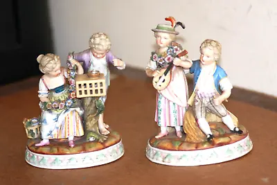 Buy Antique German Von Schierhoiz Porcelain Group Figures • 110£