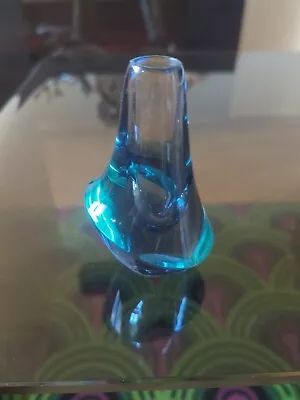 Buy Stunning Beautiful Small Glass Bud Vase. Blue, Green And Purple  • 55£