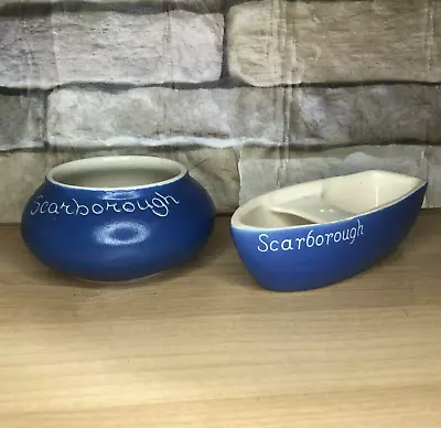 Buy Devonware Blue Of Devon Scarborough - Farm Souvenir Sugar Bowl Bowls Bundle • 9.99£