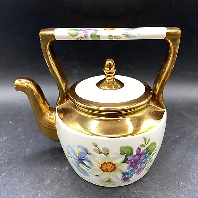 Buy Arthur Wood Decorative Tea Pot Floral Kettle Staffordshire Iron Stone No.5937 • 18.47£