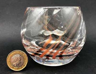 Buy Caithness Glass ‘Flamenco’ Small Candle Bowl 1980s • 5.99£