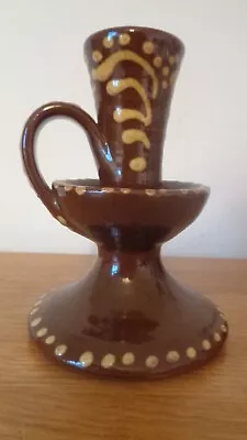 Buy Wetheriggs Pottery Slipware Candle Holder. Penrith Schofield. • 20£