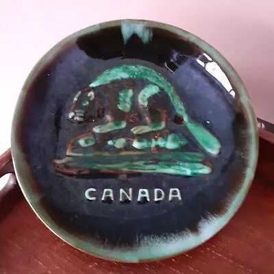 Buy Vintage Blue Mountain Pottery Canada Beaver Plate • 4£