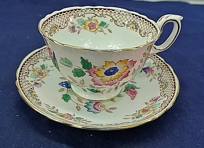 Buy Crown Staffordshire, Fine Bone China, Cup And Saucer, Pattern No. 15918 • 17.91£