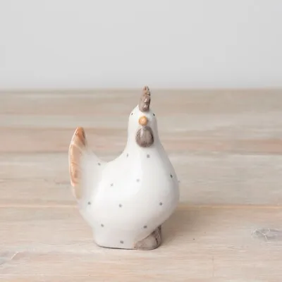 Buy Ceramic Chicken Ornament, 13cm, Dotty Chicken • 10.49£