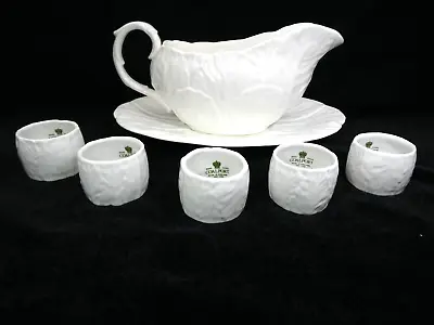 Buy Coalport Wedgwood Countryware Gravy Boat With Base Plate And 5 Napkin Rings • 45£