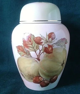 Buy Palissy Royal Worcester Spode Royale Ginger Jar Bone China Lidded Jar In Peach • 29.95£