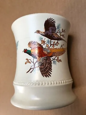 Buy Vintage 1970’s Axe Vale Pottery Devon England Tankard Mug - Pheasants • 5£