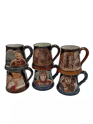 Buy Bundle Of Collectable Great Yarmouth Pottery Tankards 6 Pieces + Certificates • 6.99£