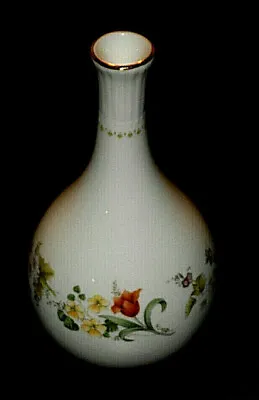 Buy Vintage Authentic Wedgewood Bone China Mirabelle England Floral Bud Vase • 33.70£