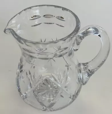 Buy Vintage Beautiful Lead Crystal Cut Glass Jug - Lovely Design • 85£