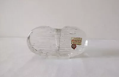 Buy Vintage Solifleur Ice Block Glass Bud Vase By Mundgeblasen Germany • 10£