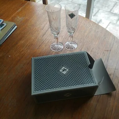 Buy Edinburgh Crystal Champagne Flutes. Boxed. • 25£