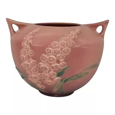 Buy Roseville Foxglove Pink 1942 Mid Century Modern Art Pottery Ceramic Bowl 418-6 • 144.07£