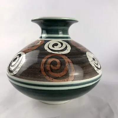 Buy Cinque Ports The Monastery Rye Vase Pot Spiral Swirl Pattern VGC • 15.99£
