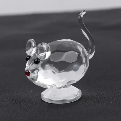 Buy  Pupils Glass Figurine Rat Figurines Collectibles Animals Figures • 8.18£