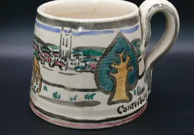 Buy Vintage Studio Pottery Canterbury Tales Mug,Lovely Condition • 18£
