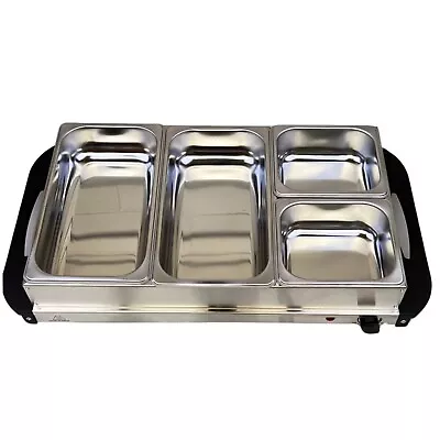 Buy DBL MAX Buffer Warmer Food Server Hot Plate 6 Litre Extra Large • 49.99£