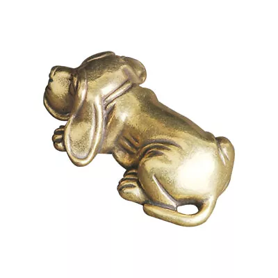 Buy  Brass Dog Ornaments Indoor Desktop Decor Miniatures Figurines • 9.45£