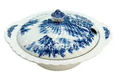 Buy Johnson Bros. Ancient Towers Ironstone England Covered Serving Bowl Blue White • 61.57£