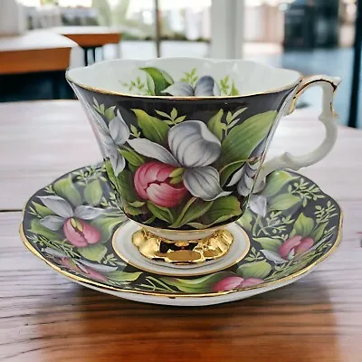 Buy Royal Albert Bone China Lady's Slipper Teacup And Saucer Provincial Flowers • 16£