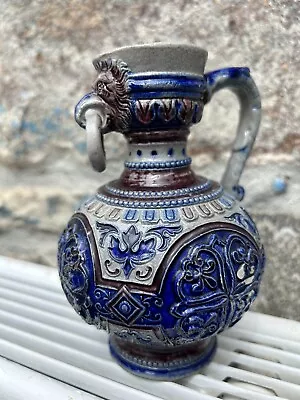 Buy Antique Westerwald Salt Glazed Stoneware Jug Circa 1900’s • 7.99£