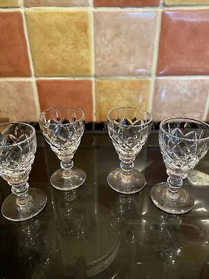 Buy Webb Corbett . Set Of Four Cordial / Sherry / Port Drinking Glasses • 18£